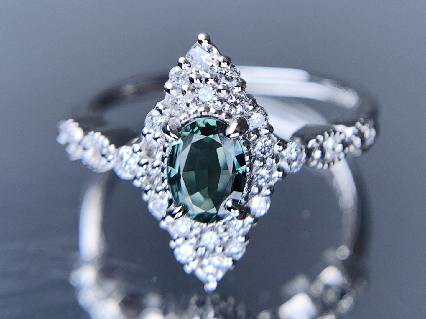 アレキサンドライト 0.34ct ブラジル産 Brazil GIA鑑別書 D0.31ct PT900 4.01g 指輪 (JP12号) サイズ直し承ります。 6937Y