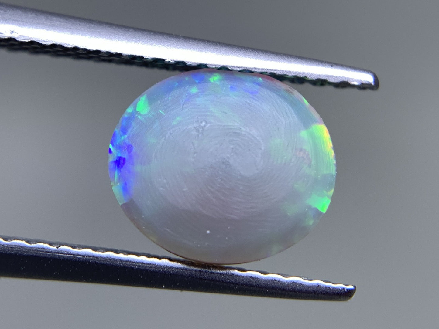 ブラックオパール 天然  1.300ct  宝石ソーティング付き  8.8㎜×7.7㎜×3.0㎜ ルース（ 裸石 ）  5995Y