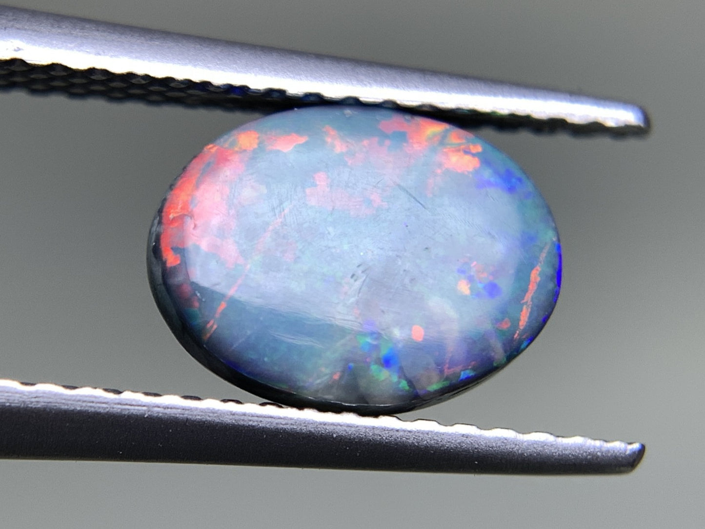 ブラックオパール 天然 1.339ct 中央宝石ソーティング付き 9.2㎜×7.0㎜×3.1㎜ 天然 ルース（ 裸石 ） 4919Y