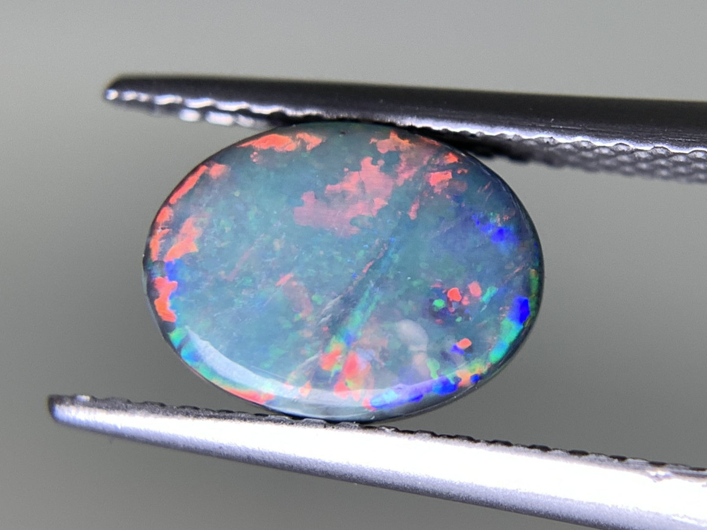 ブラックオパール 天然 1.339ct 中央宝石ソーティング付き 9.2㎜×7.0㎜×3.1㎜ 天然 ルース（ 裸石 ） 4919Y