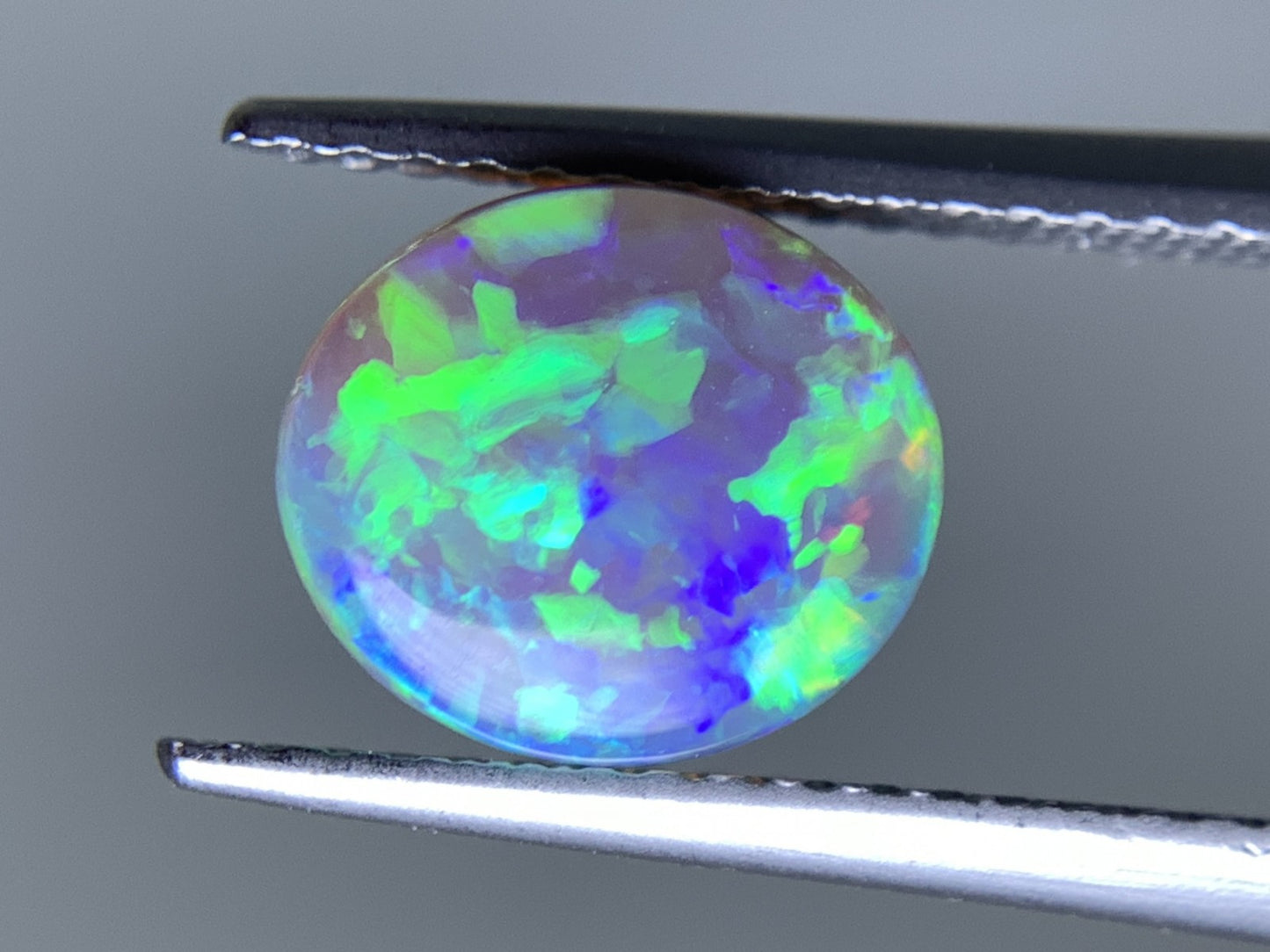 ブラックオパール 天然  1.300ct  宝石ソーティング付き  8.8㎜×7.7㎜×3.0㎜ ルース（ 裸石 ）  5995Y