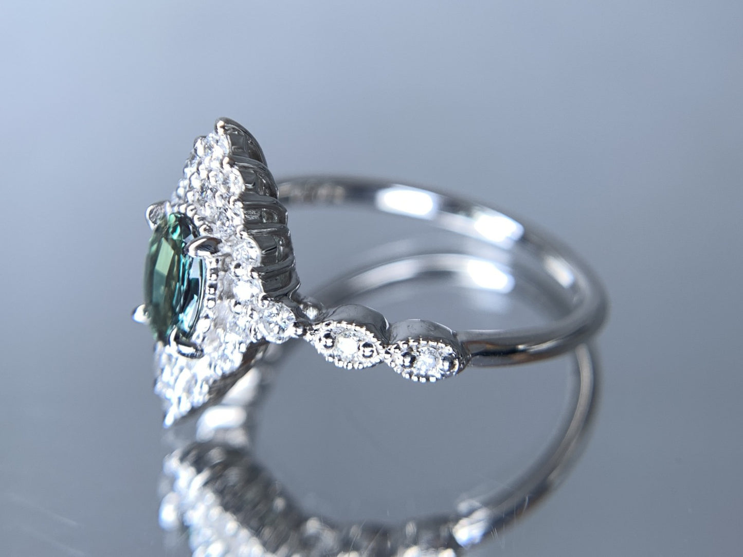 アレキサンドライト 0.34ct ブラジル産 Brazil GIA鑑別書 D0.31ct PT900 4.01g 指輪 (JP12号) サイズ直し承ります。 6937Y