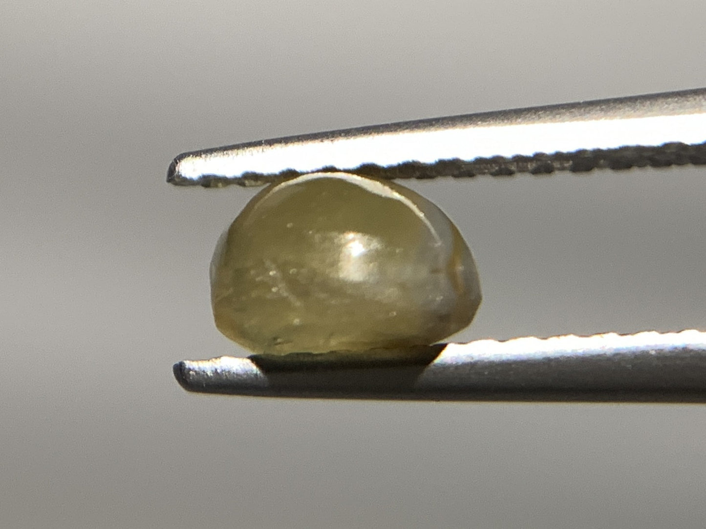 クリソベリルキャッツアイ 天然  1.471ct  宝石ソーティング付き  6.1㎜×5.8㎜×4.0㎜ ルース（ 裸石 ）  5906Y