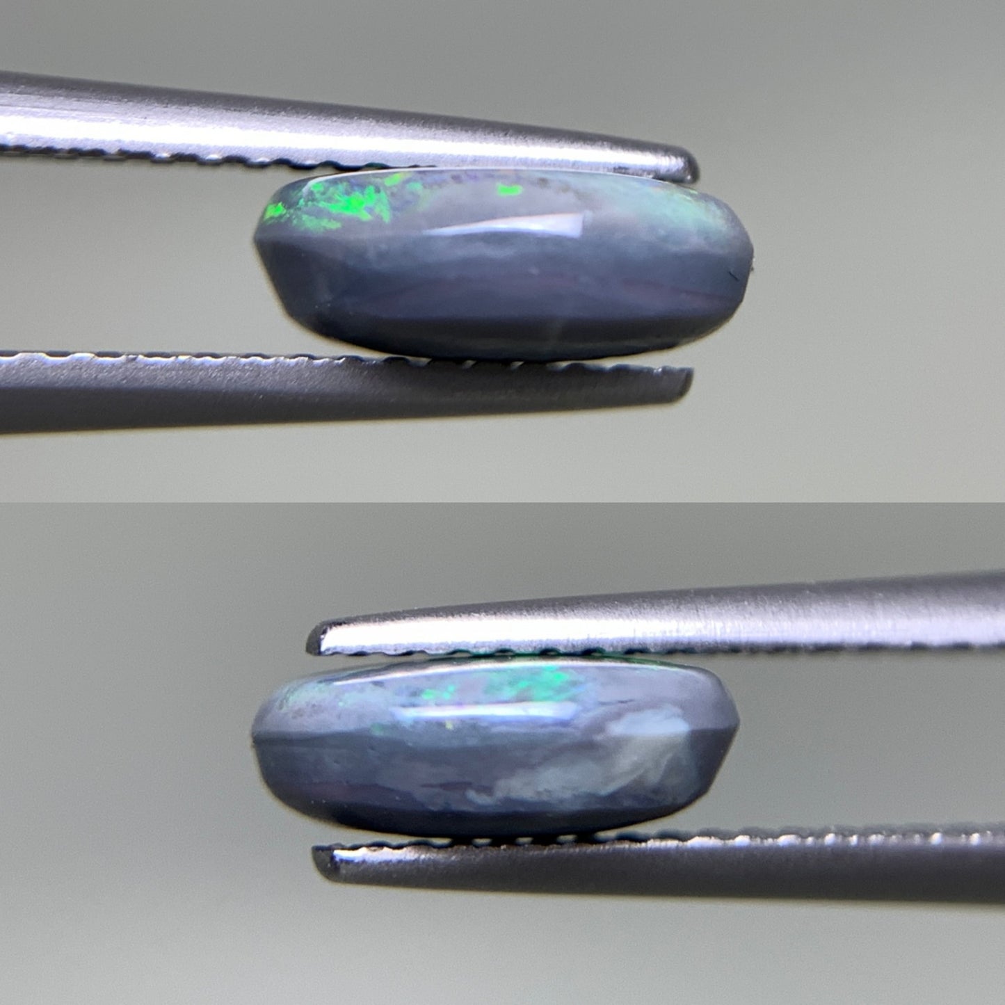 ブラックオパール 天然 1.491ct 中央宝石ソーティング付き 9.2㎜×7.2㎜×3.4㎜ 天然 ルース（ 裸石 ） 5013Y