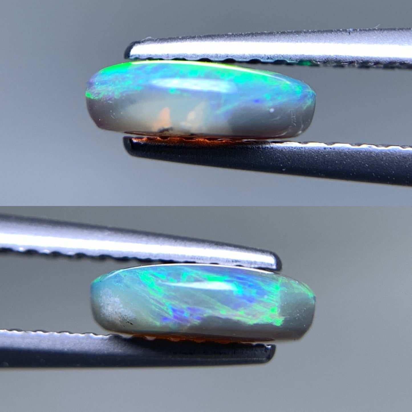 ブラックオパール 天然  0.875ct  宝石ソーティング付き  7.9㎜×6.1㎜×2.6㎜ ルース（ 裸石 ）  6001Y