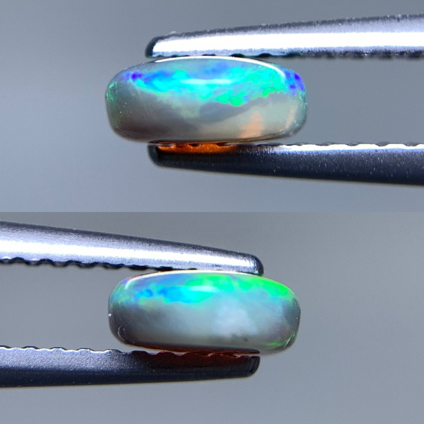 ブラックオパール 天然  0.875ct  宝石ソーティング付き  7.9㎜×6.1㎜×2.6㎜ ルース（ 裸石 ）  6001Y
