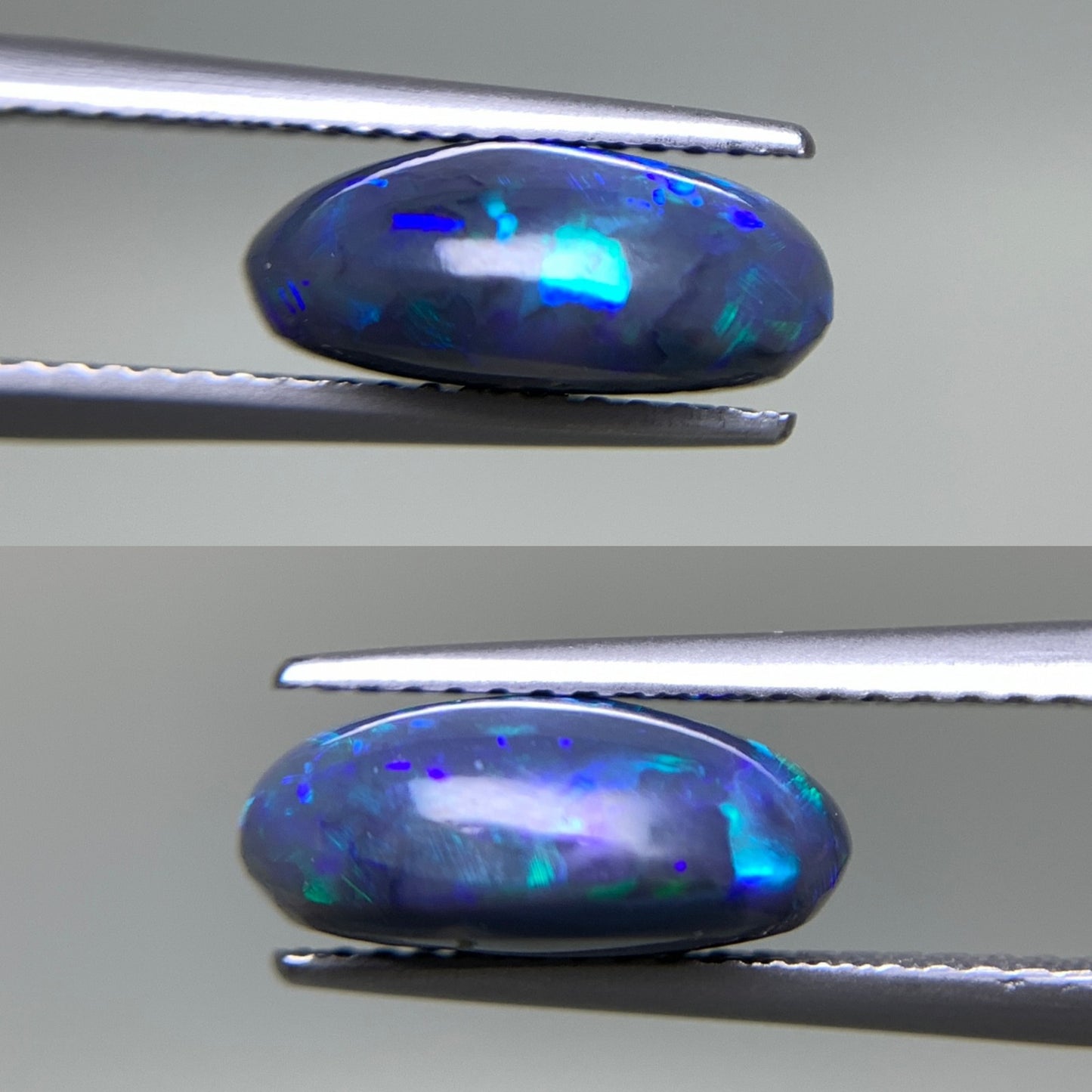 ブラックオパール  天然  3.586ct  中央宝石ソーティング付き  12.1㎜×9.7㎜×5.1㎜   天然 ルース（ 裸石 ） 4862Y