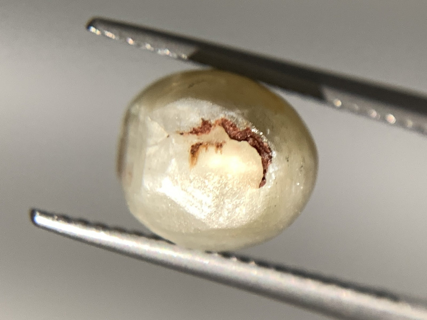 クリソベリルキャッツアイ 天然  6.015ct  中央宝石ソーティング付き  9.4㎜×8.0㎜×8.5㎜  ルース（ 裸石 ） 5751Y