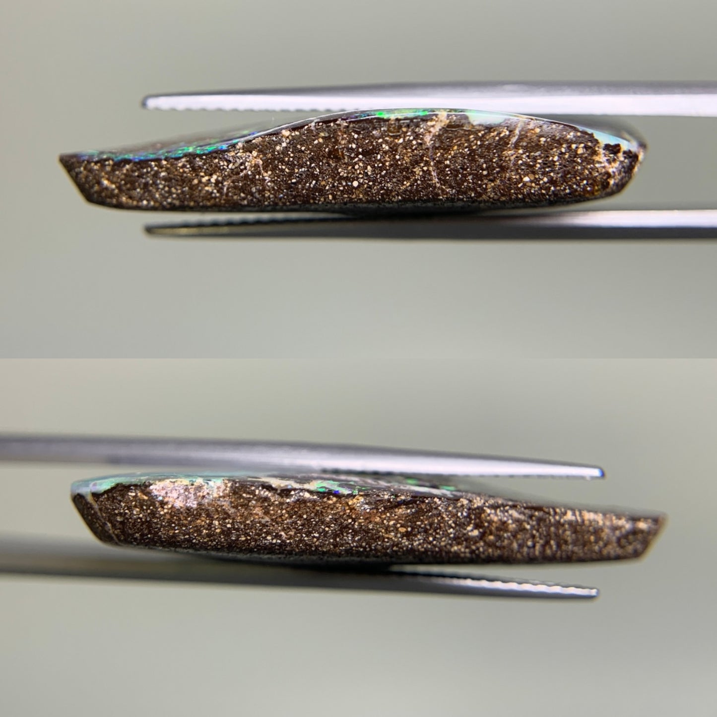 ボルダーオパール 25.321ct  宝石ソーティング付き  35.9㎜×19.5㎜×6.3㎜  ルース（ 裸石 ） 1982Y
