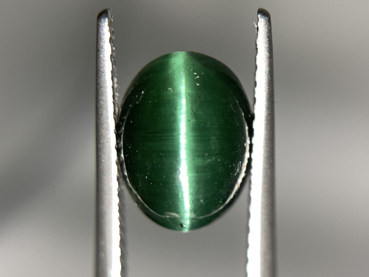 トルマリンキャッツアイ 天然  3.402ct   宝石ソーティング付き  9.9㎜×7.3㎜×5.9㎜   ルース（ 裸石 ） 5909Y