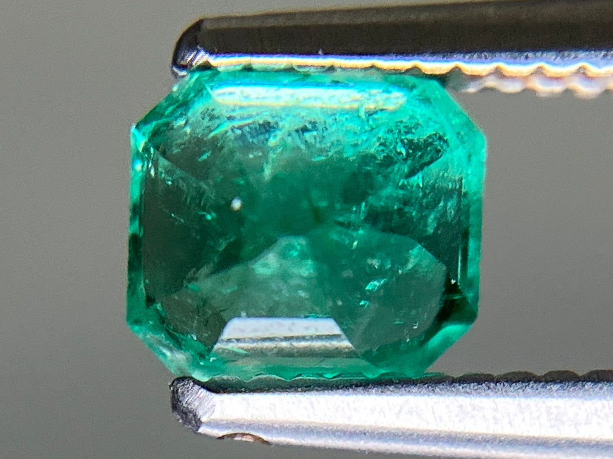 エメラルド 天然 0.629ct 宝石ソーティング付き 5.0㎜×4.4㎜×4.0㎜ ルース（ 裸石 ） 7511YY