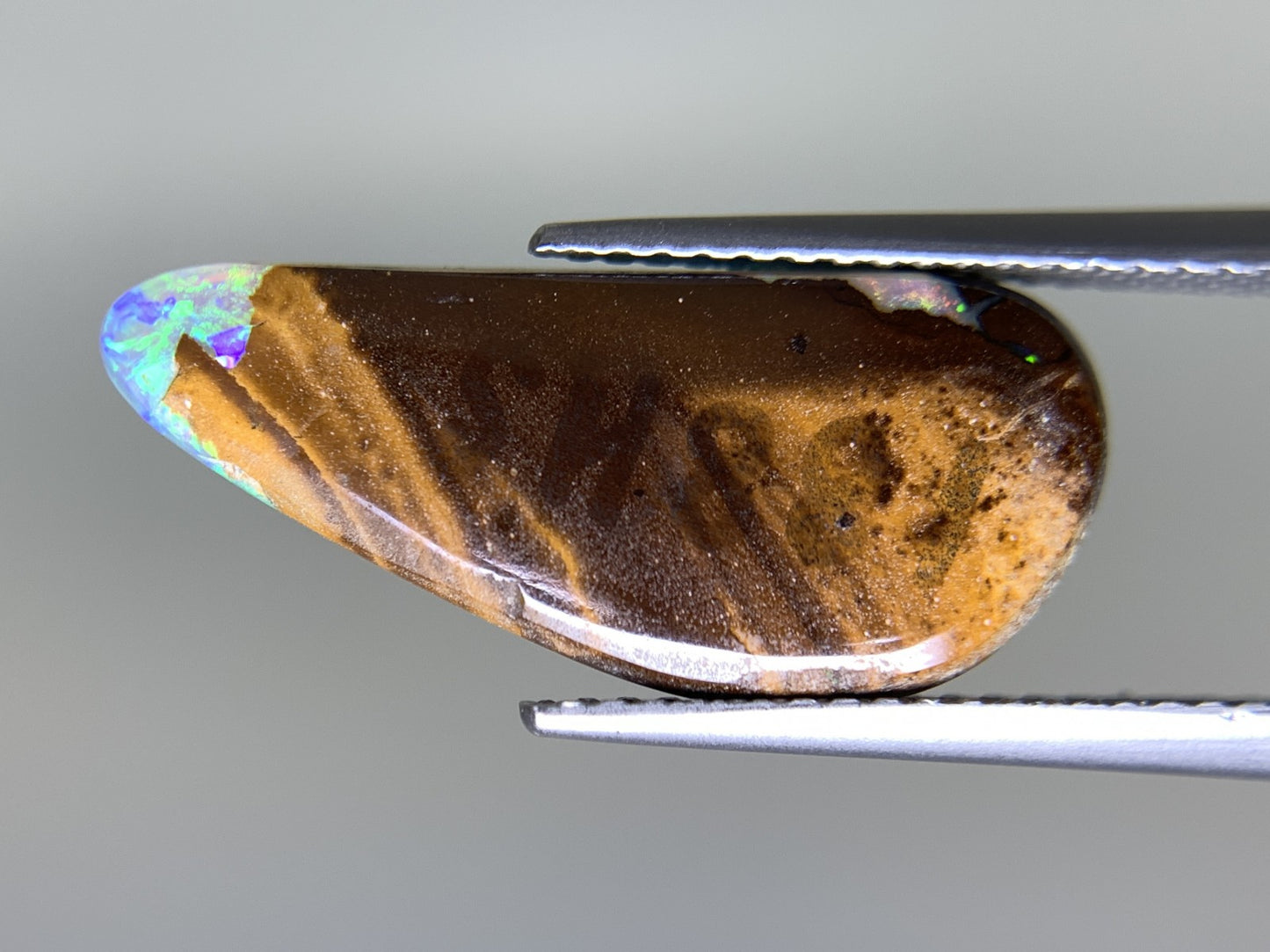 ボルダーオパール  天然  4.116ct  宝石ソーティング付き  20.9㎜×9.2㎜×2.5㎜  ルース（ 裸石 ）  5182Y