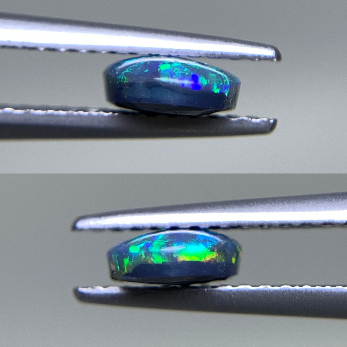 ブラックオパール  天然  0.655ct  宝石ソーティング付き  7.4㎜×5.7㎜×2.3㎜  ルース（ 裸石 ）  5180Y