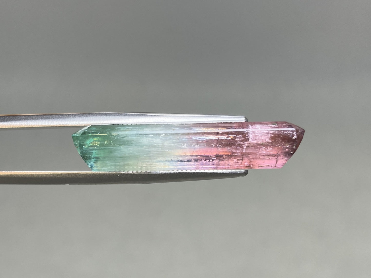 パーティーカラードトルマリン 天然 17.504ct 中央宝石ソーティング付き 30.04㎜×10.51㎜×6.10㎜ ルース（ 裸石 ） 7552YY