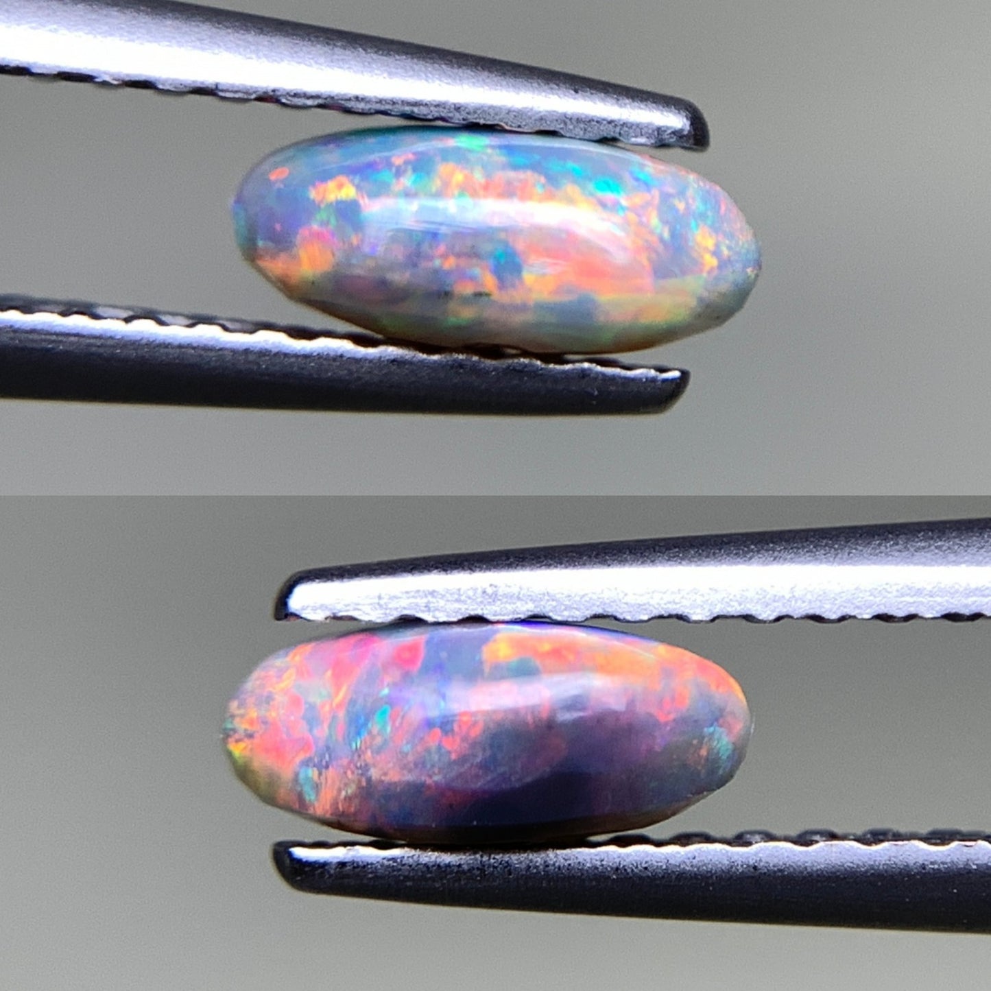 ブラックオパール  天然  0.596ct  宝石ソーティング付き  7.0㎜×4.4㎜×2.9㎜  ルース（ 裸石 ）  5100Y