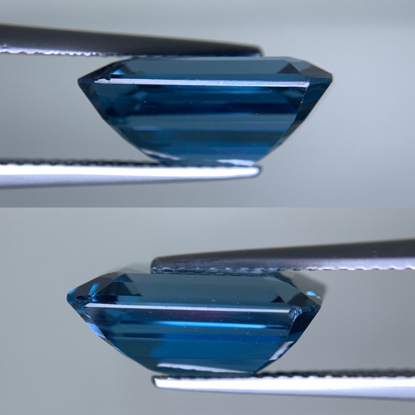 ロンドンブルートパーズ 天然 8.028ct 宝石鑑別書付き 13.73㎜×9.78㎜×6.17㎜ ルース（ 裸石 ） 6679Y