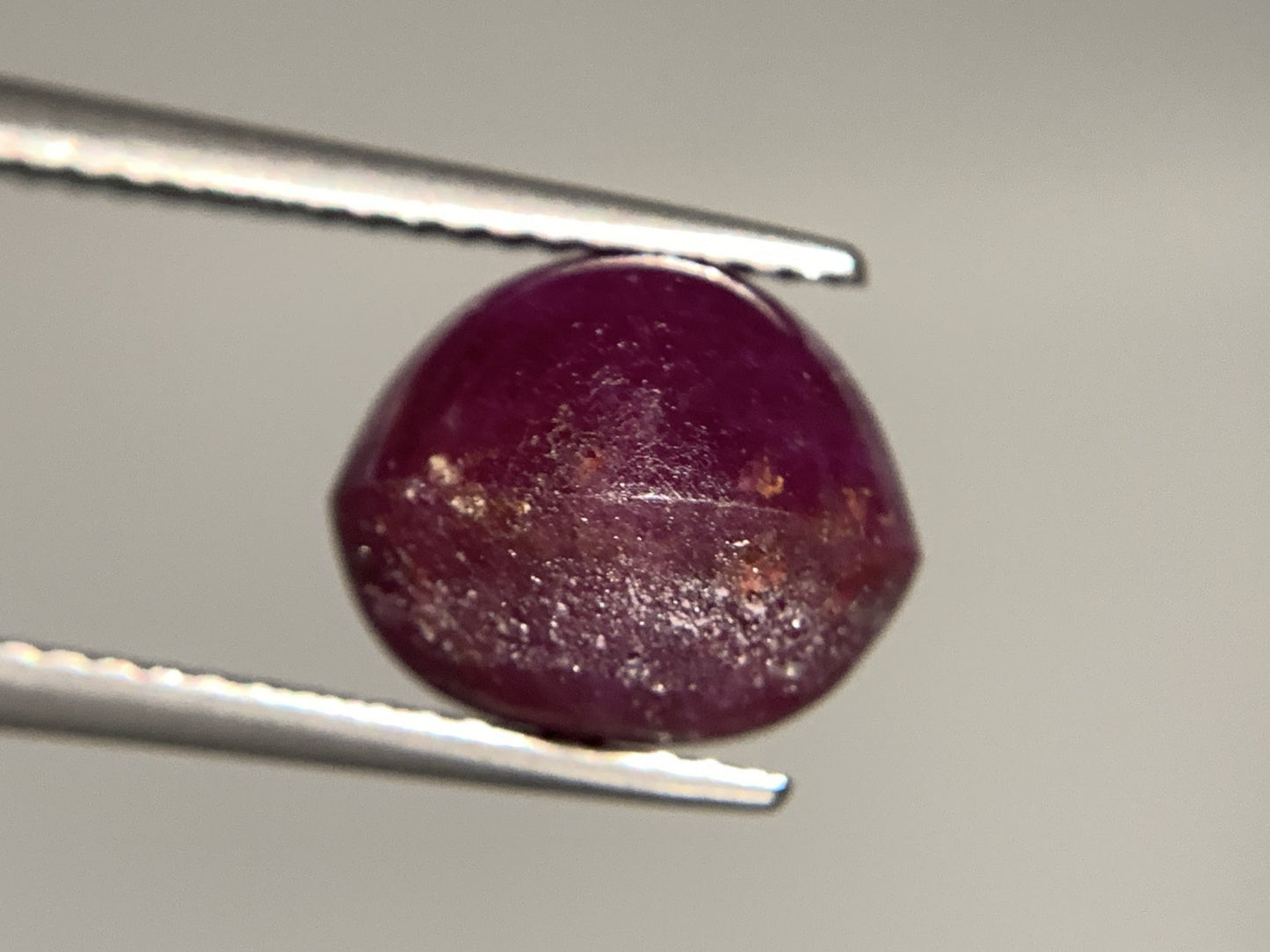 スタールビー 天然  8.103ct  宝石ソーティング付き  10.7㎜×9.0㎜×8.7㎜  ルース（ 裸石 ）  5254Y