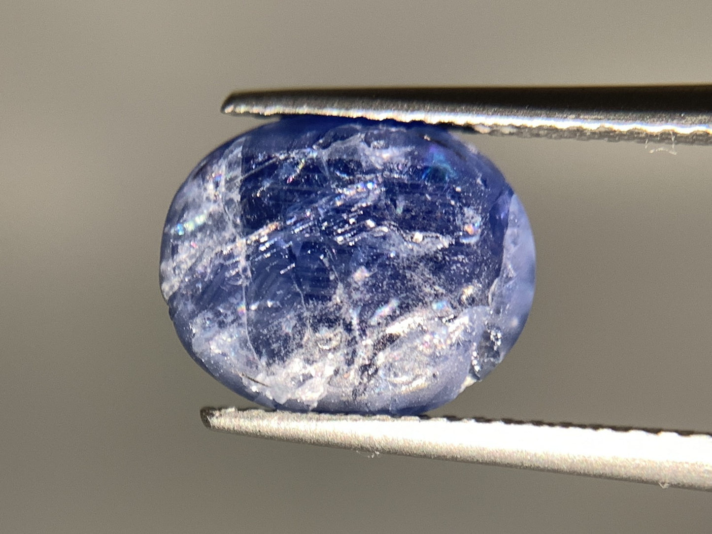 スターサファイア 天然 4.529ct 宝石ソーティング付き 11.2㎜×8.9㎜×4.0㎜ ルース（ 裸石 ） 6958Y