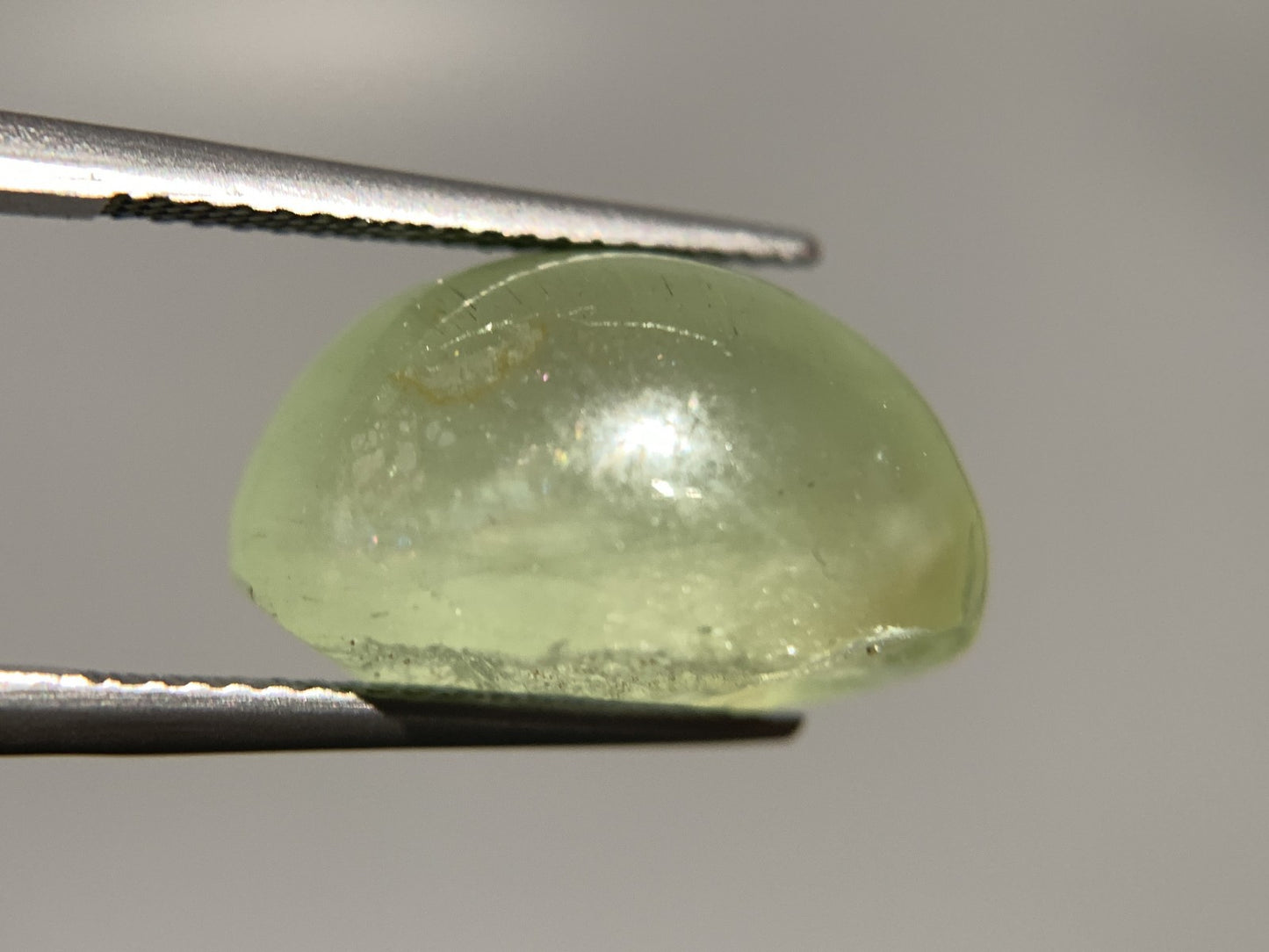 ベリルキャッツアイ 天然 17.420ct 宝石ソーティング付き 17.5㎜×12.4㎜×10.4㎜ ルース（ 裸石 ） 6945Y
