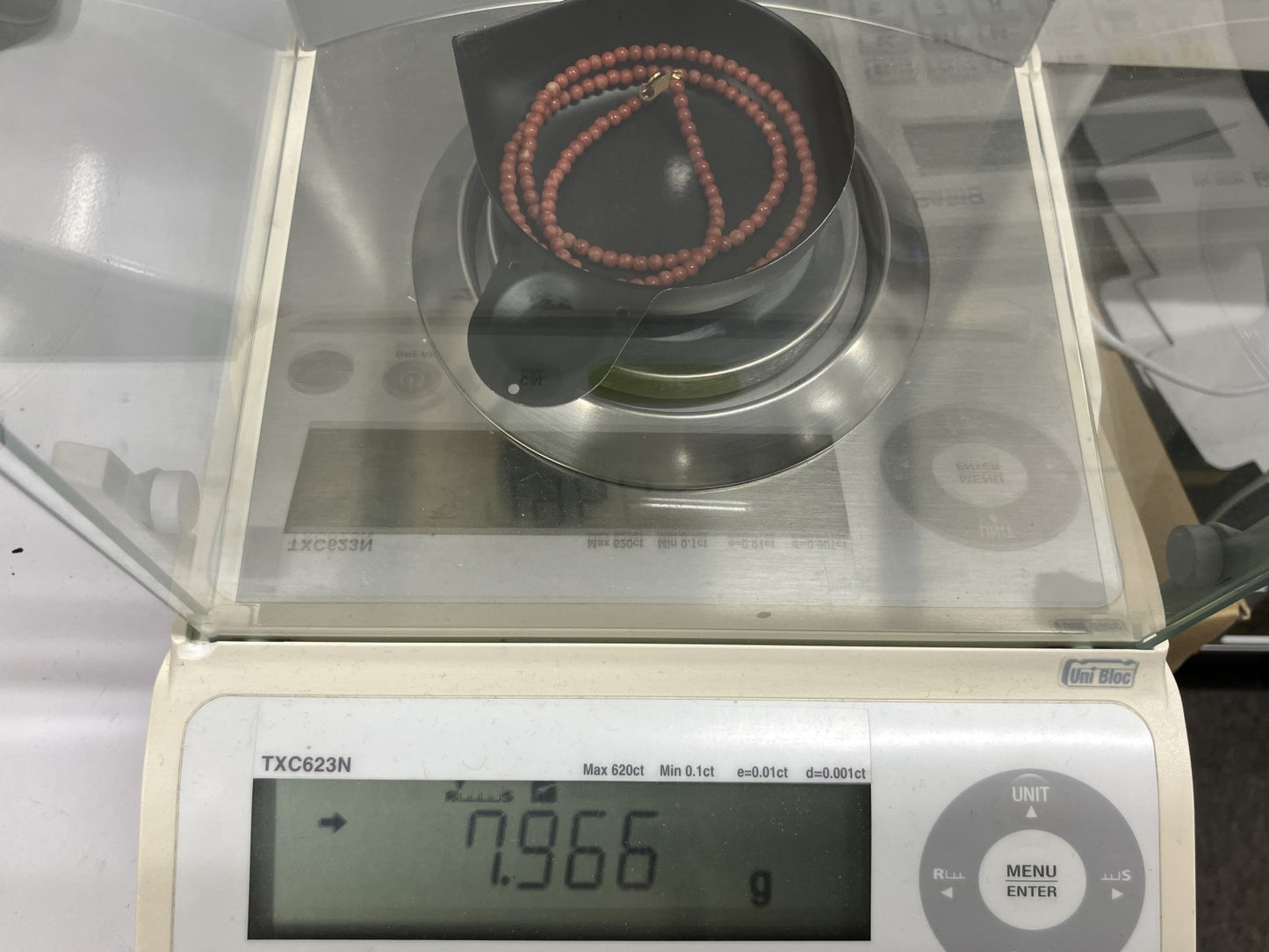 赤珊瑚　ネックレス　（さんご　サンゴ） 宝石鑑別書付き K18 総重量7.966g ネックレス全長約51cm 7347YY