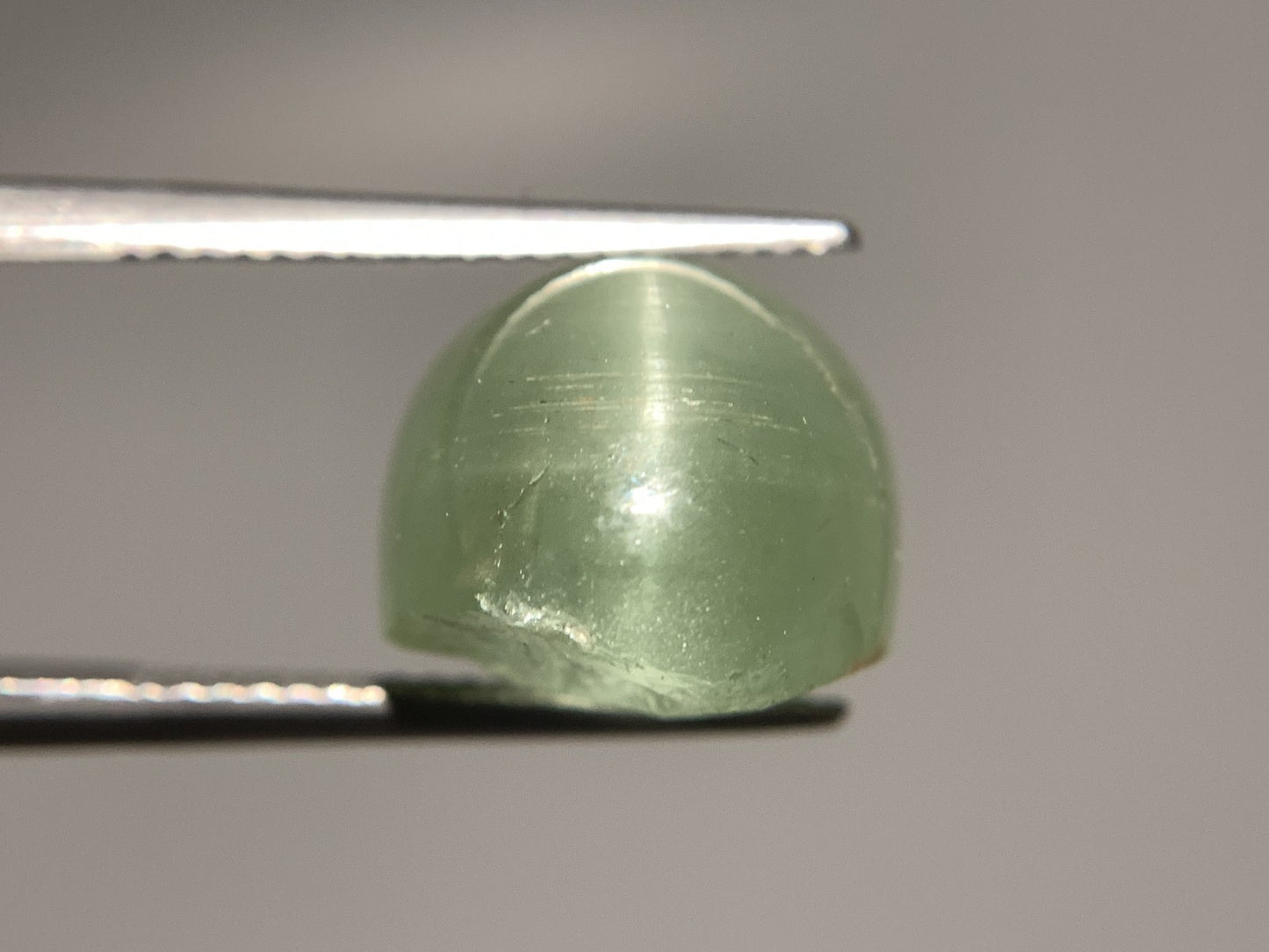 ベリルキャッツアイ 天然 17.420ct 宝石ソーティング付き 17.5㎜×12.4㎜×10.4㎜ ルース（ 裸石 ） 6945Y