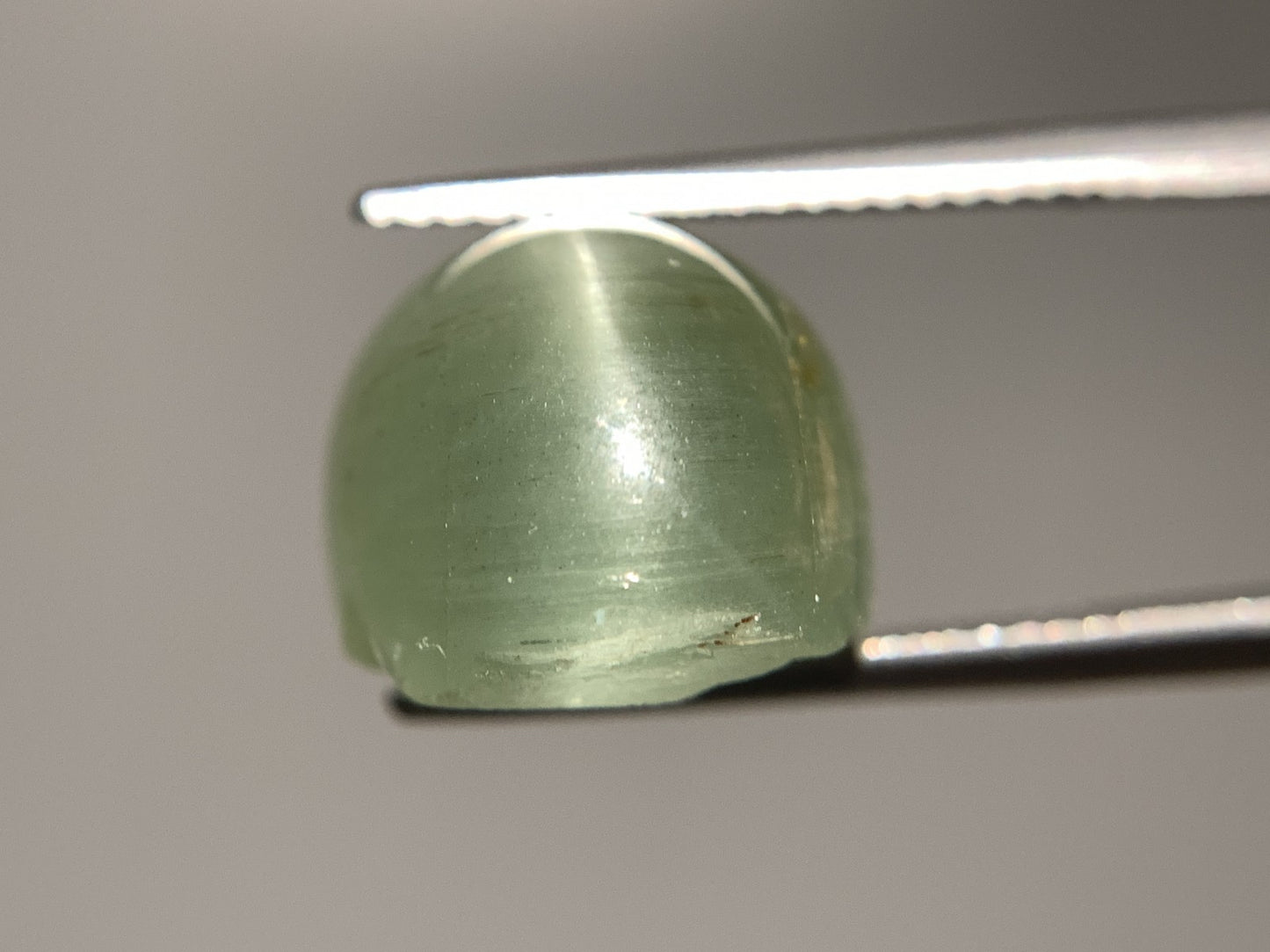 ベリルキャッツアイ 天然 17.420ct 宝石ソーティング付き 17.5㎜×12.4㎜×10.4㎜ ルース（ 裸石 ） 6945Y