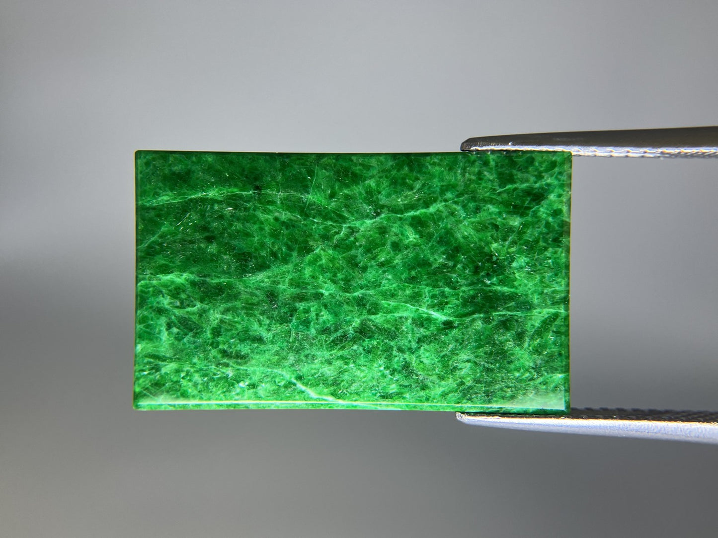 ヒスイ　翡翠　天然 13.251ct 中央宝石ソーティング付き 25.0㎜×15.0㎜×2.1㎜ ルース（ 裸石 ） 3113S