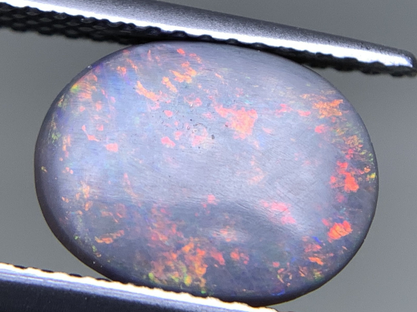 ブラックオパール  天然  1.654ct  中央宝石ソーティング付き  10.9㎜×8.6㎜×2.6㎜   天然 ルース（ 裸石 ） 5203Y