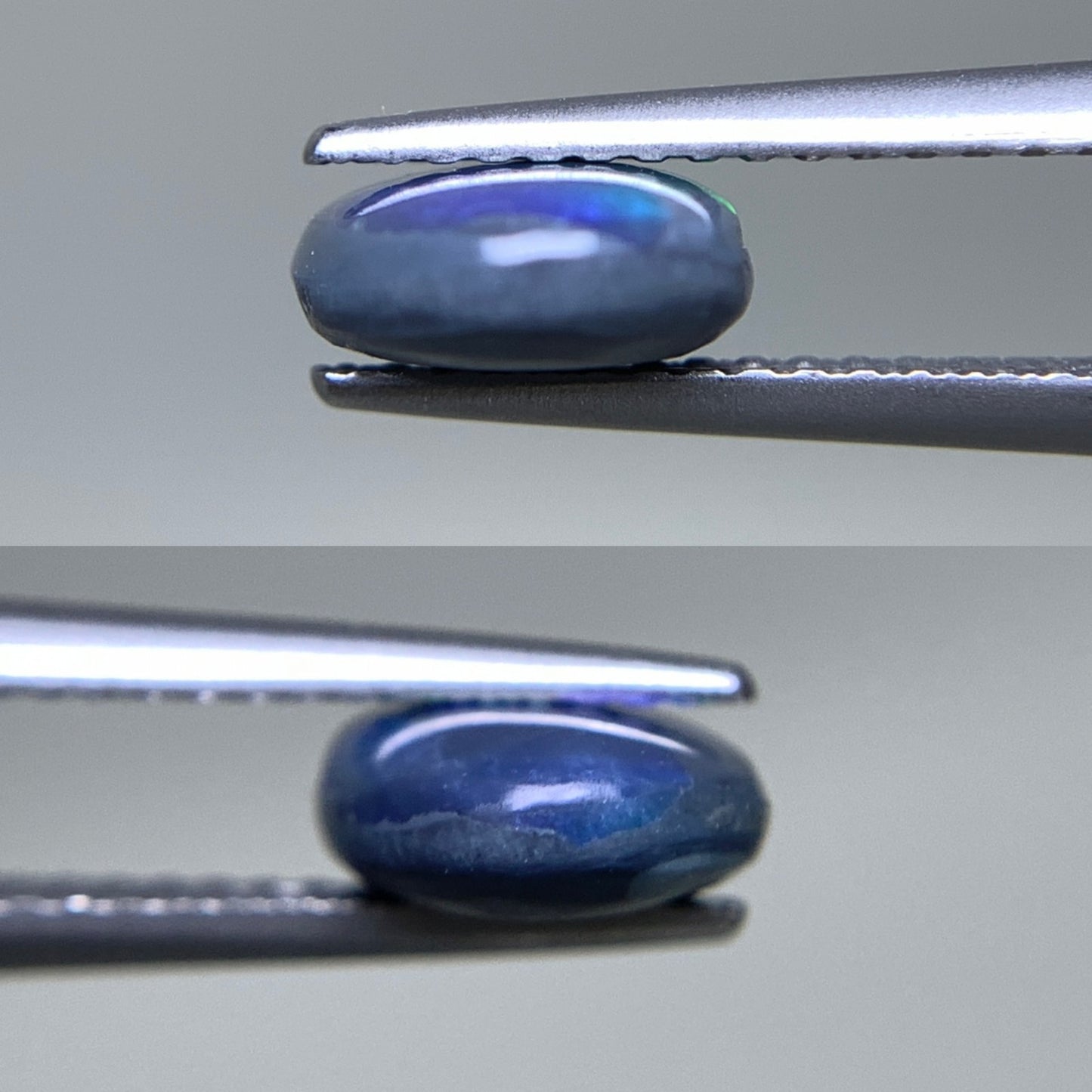 ブラックオパール  天然  1.641ct  中央宝石ソーティング付き  10.1㎜×7.5㎜×3.3㎜   天然 ルース（ 裸石 ） 5186Y