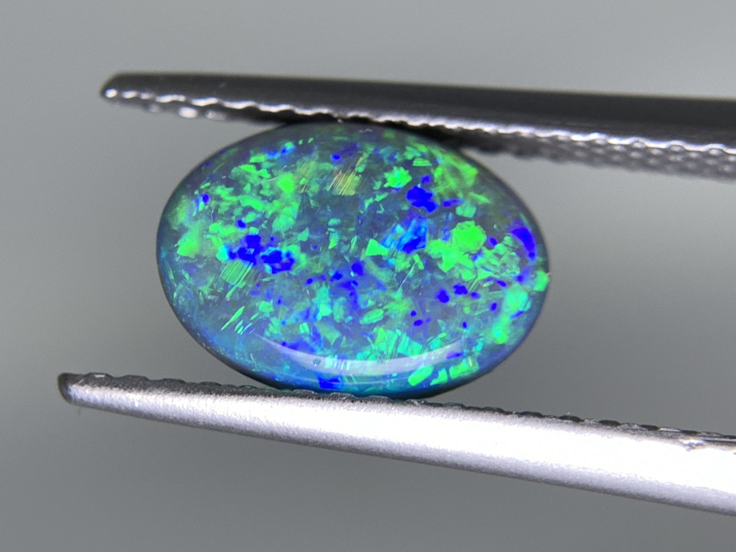 ブラックオパール 1.292ct 宝石ソーティング付き  9.0㎜×6.5㎜×3.2㎜  ルース（ 裸石 ） 2230Y