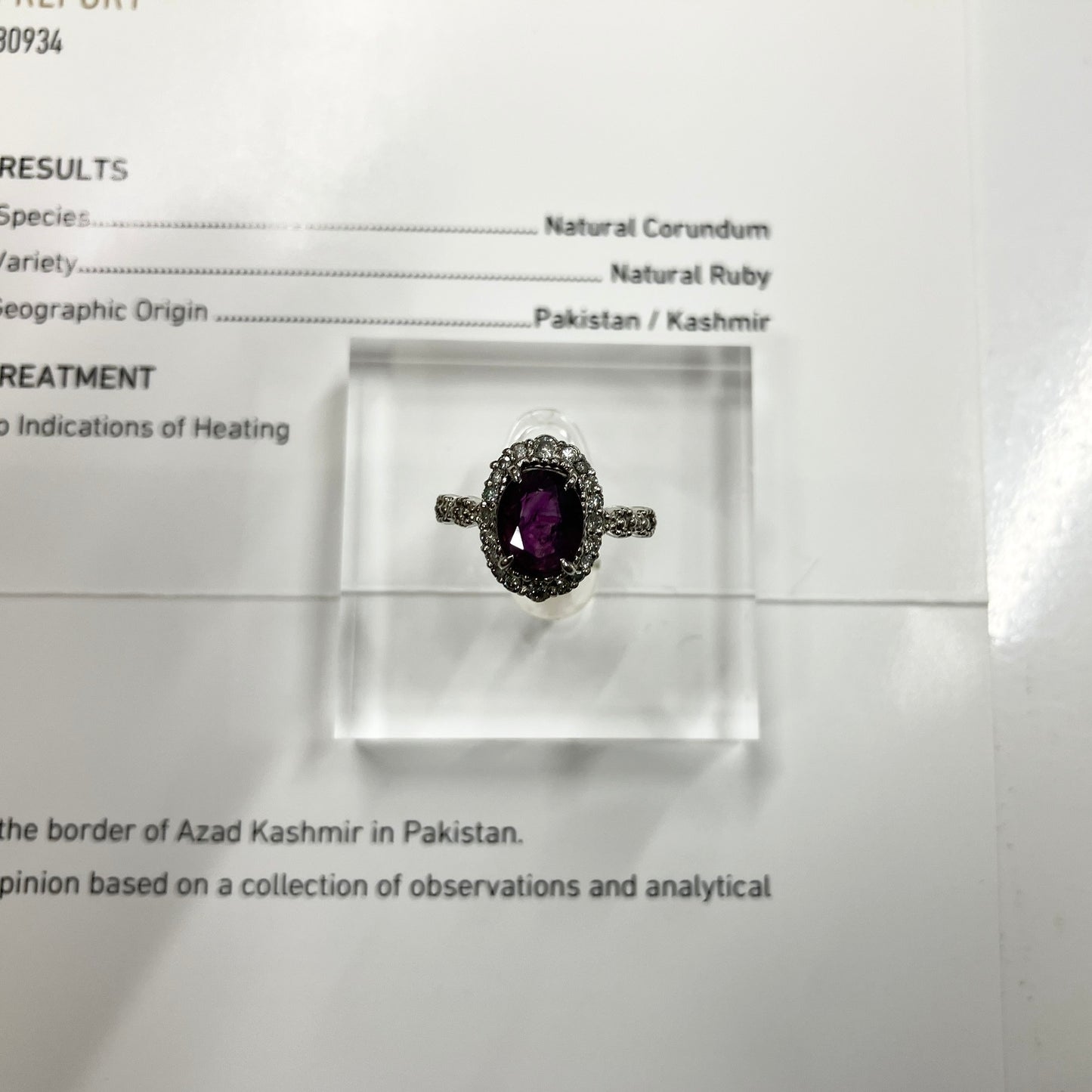 専用！　ルビー R1.72ct カシミール産 Kashmir GIA鑑別書付き リング（指輪） サイズ直し無料 D0.31ct PT900 4.5g 7289S