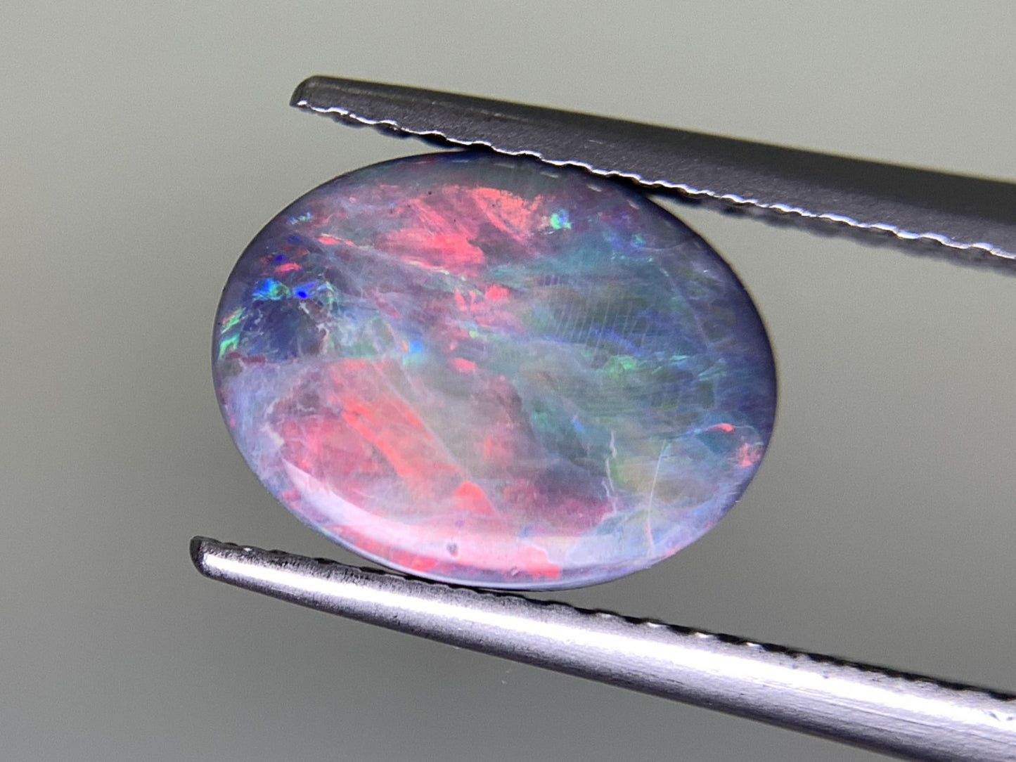 ブラックオパール 1.692ct 宝石ソーティング付き  10.1㎜×7.7㎜×3.2㎜  ルース（ 裸石 ） 3048Y