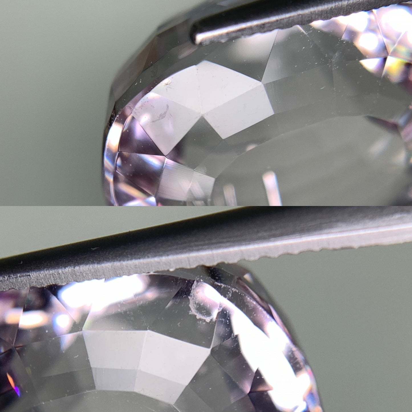 クンツァイト 天然 29.153ct 宝石ソーティング付き 18.3㎜×17.1㎜×12.4㎜ ルース（ 裸石 ） 6966Y