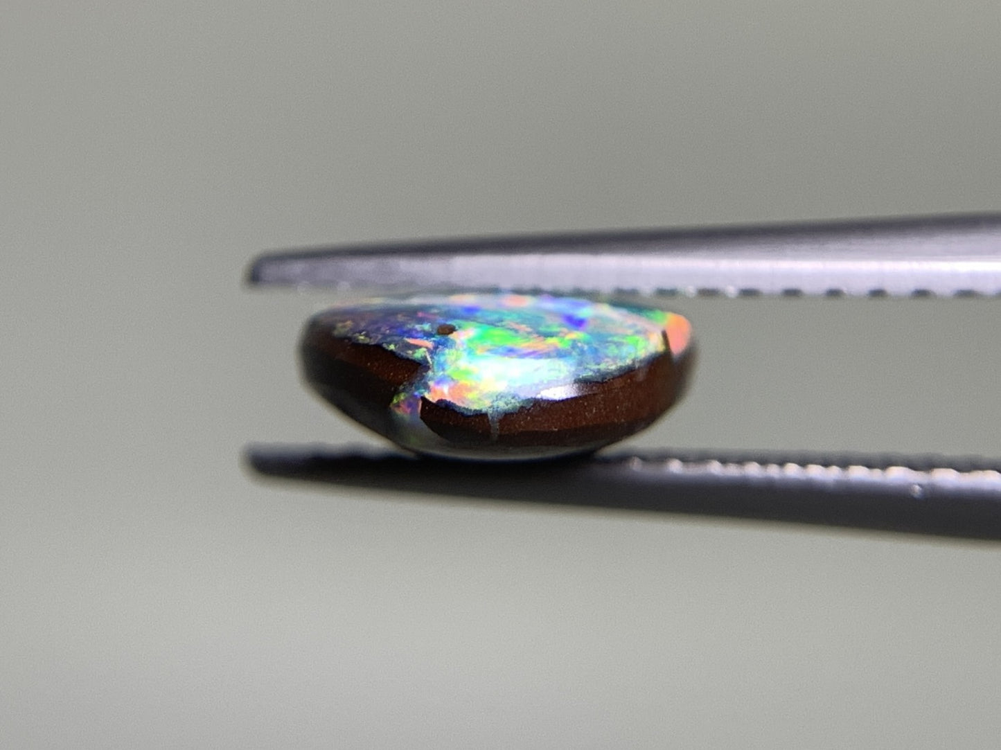 ボルダーオパール 2.527ct 宝石ソーティング付き  11.6㎜×8.3㎜×3.4㎜  ルース（ 裸石 ） 2431Y
