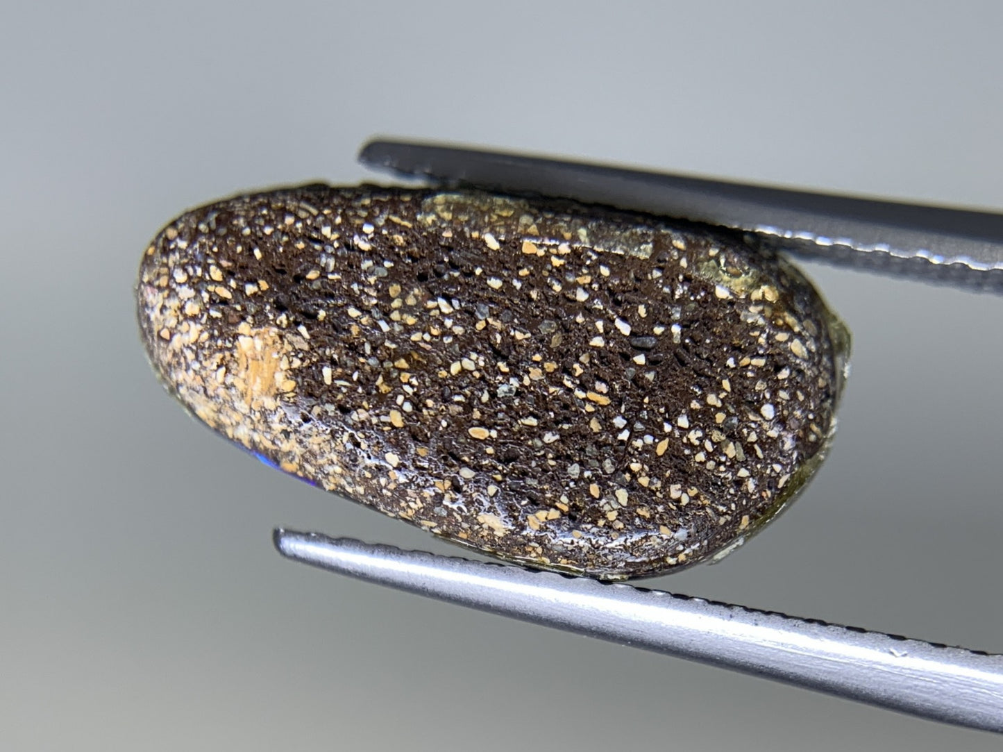 ボルダーオパール 3.829ct 宝石ソーティング付き  16.5㎜×8.6㎜×3.5㎜  ルース（ 裸石 ） 3864Y