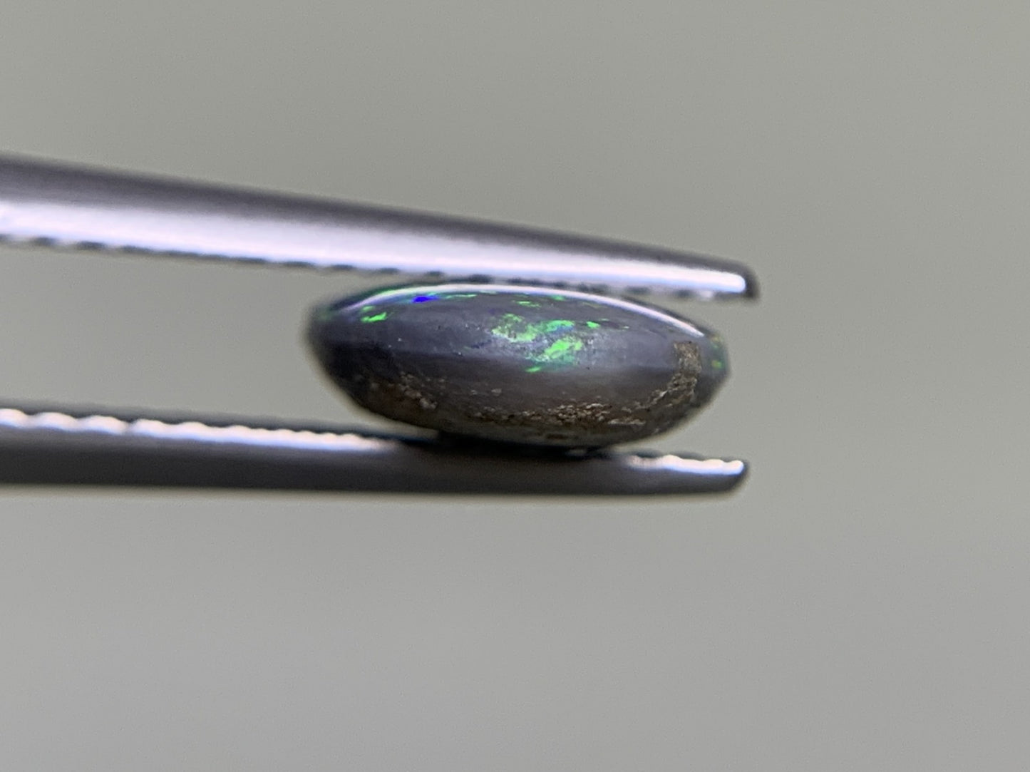 ブラックオパール 1.563ct 宝石ソーティング付き 10.6㎜×7.9㎜×3.0㎜ ルース（ 裸石 ） 2040Y