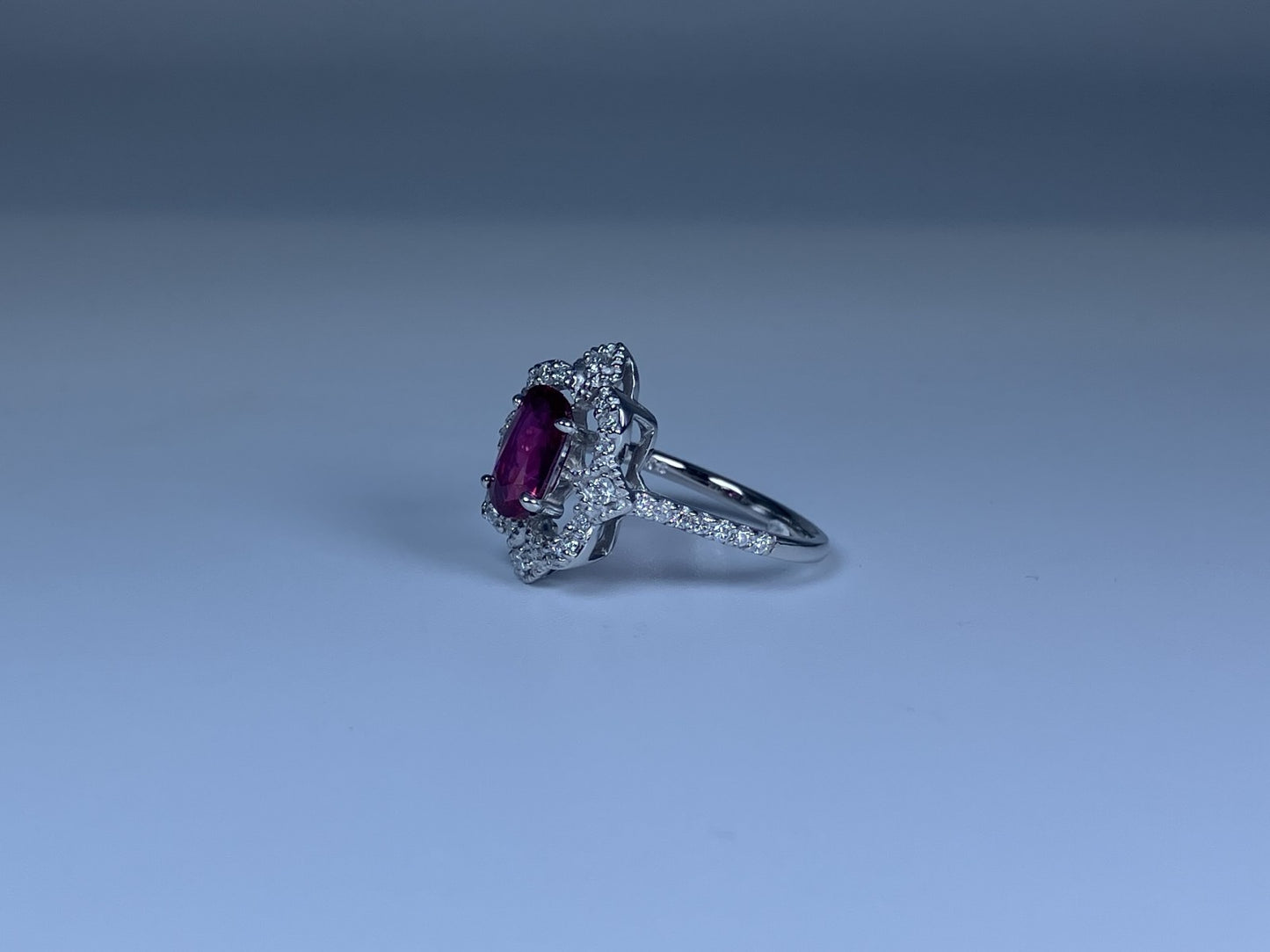 ルビー 1.38ct GIA鑑別書 D0.33ct PT900 5.2g 指輪 （JP12号） サイズ直し無料 9318K