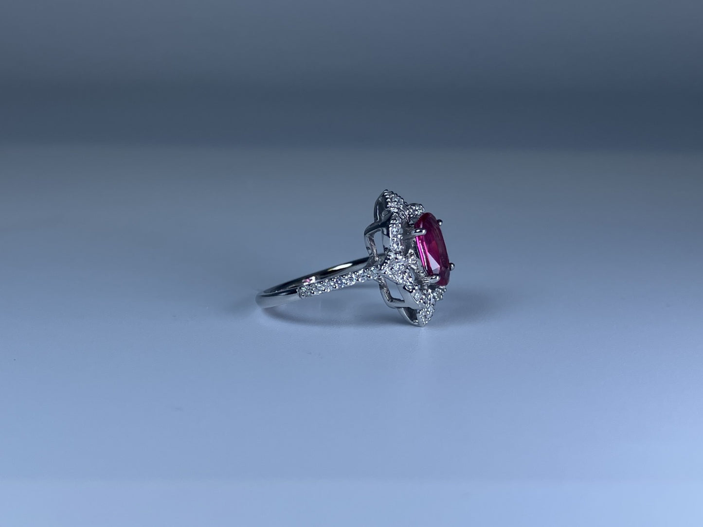 ルビー 1.38ct GIA鑑別書 D0.33ct PT900 5.2g 指輪 （JP12号） サイズ直し無料 9318K