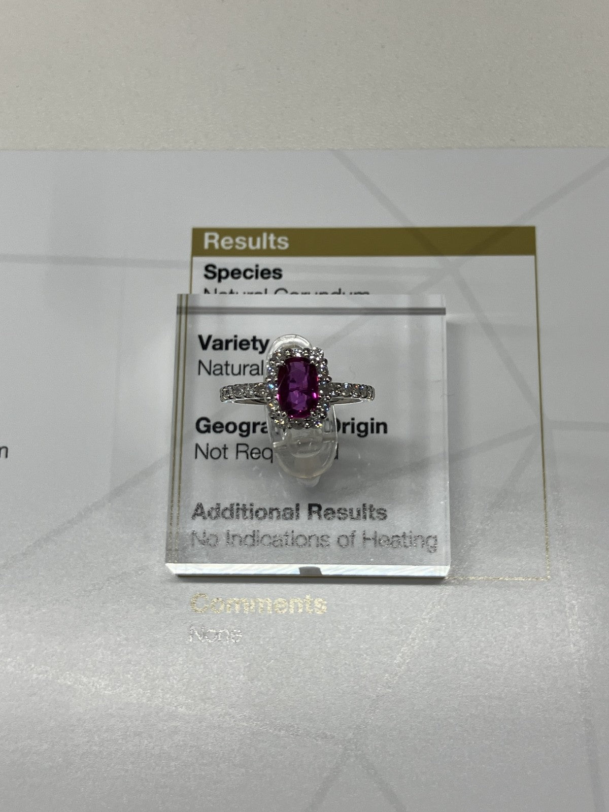 ルビー 1.07ct 非加熱 No heat GIA鑑別書 D0.57ct PT900 5.4g 指輪 （JP11号） サイズ直し無料 9293K