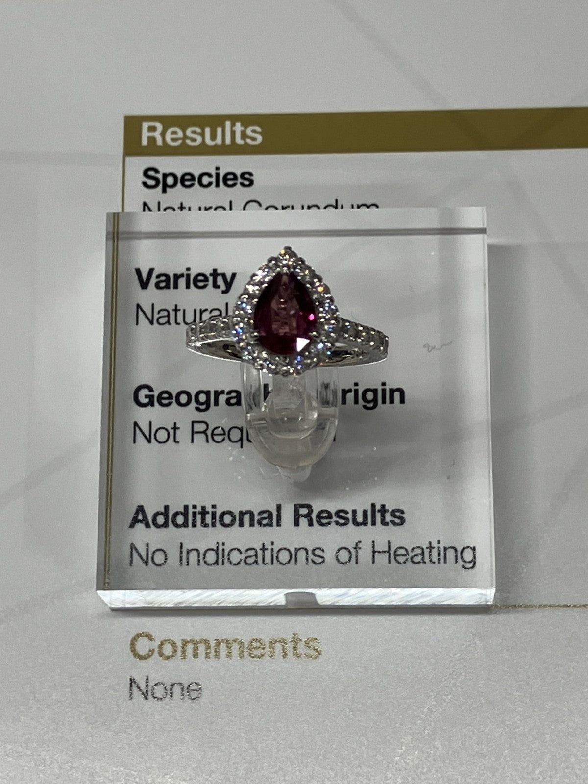 ルビー 1.05ct 非加熱 No heat GIA鑑別書 D0.70ct PT900 5.5g 指輪 （JP9号） サイズ直し無料 9288K