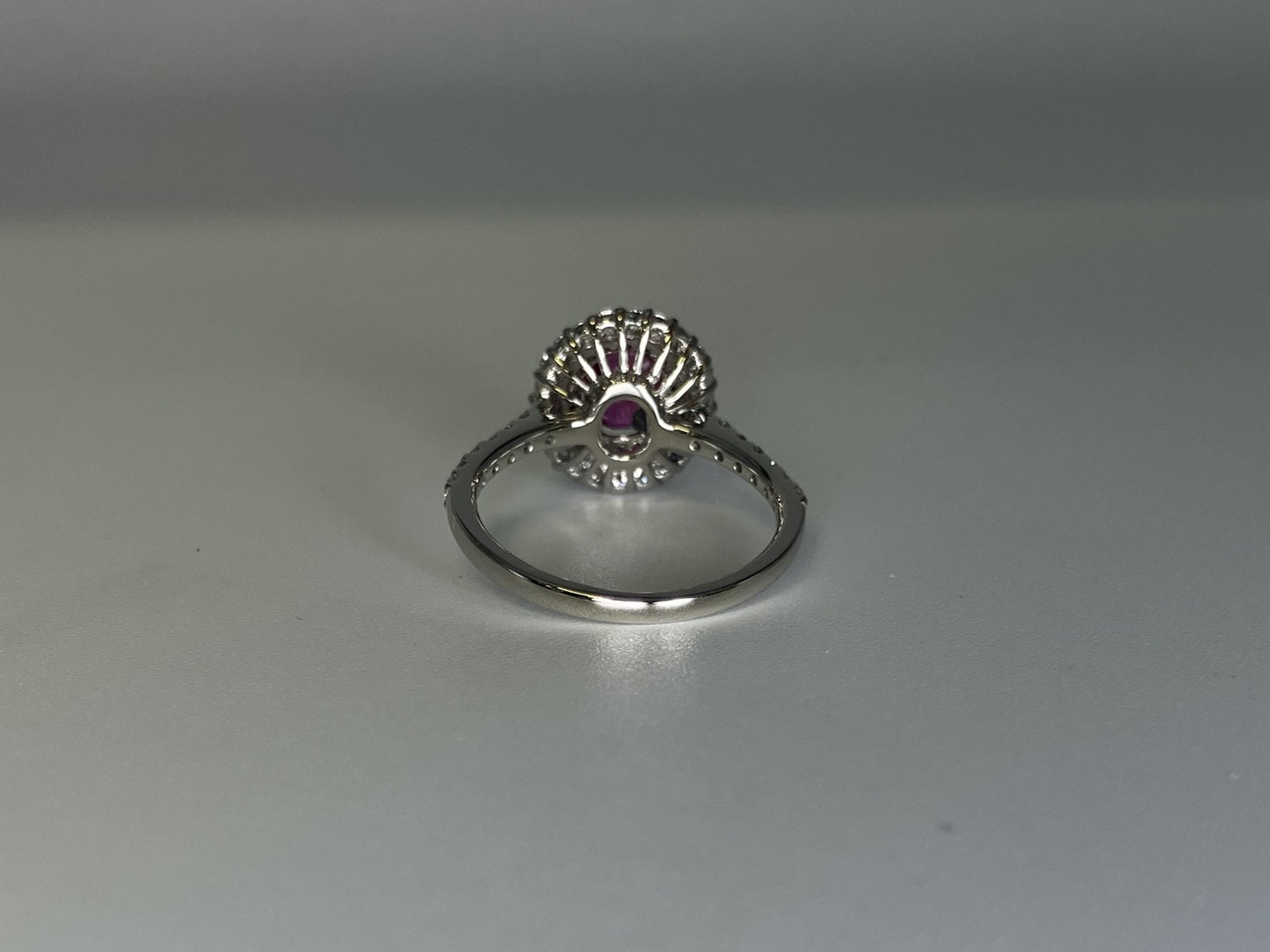 ルビー 1.02ct 非加熱 No heat GIA鑑別書 D0.72ct PT900 5.2g 指輪 （JP13号） サイズ直し無料 9292K