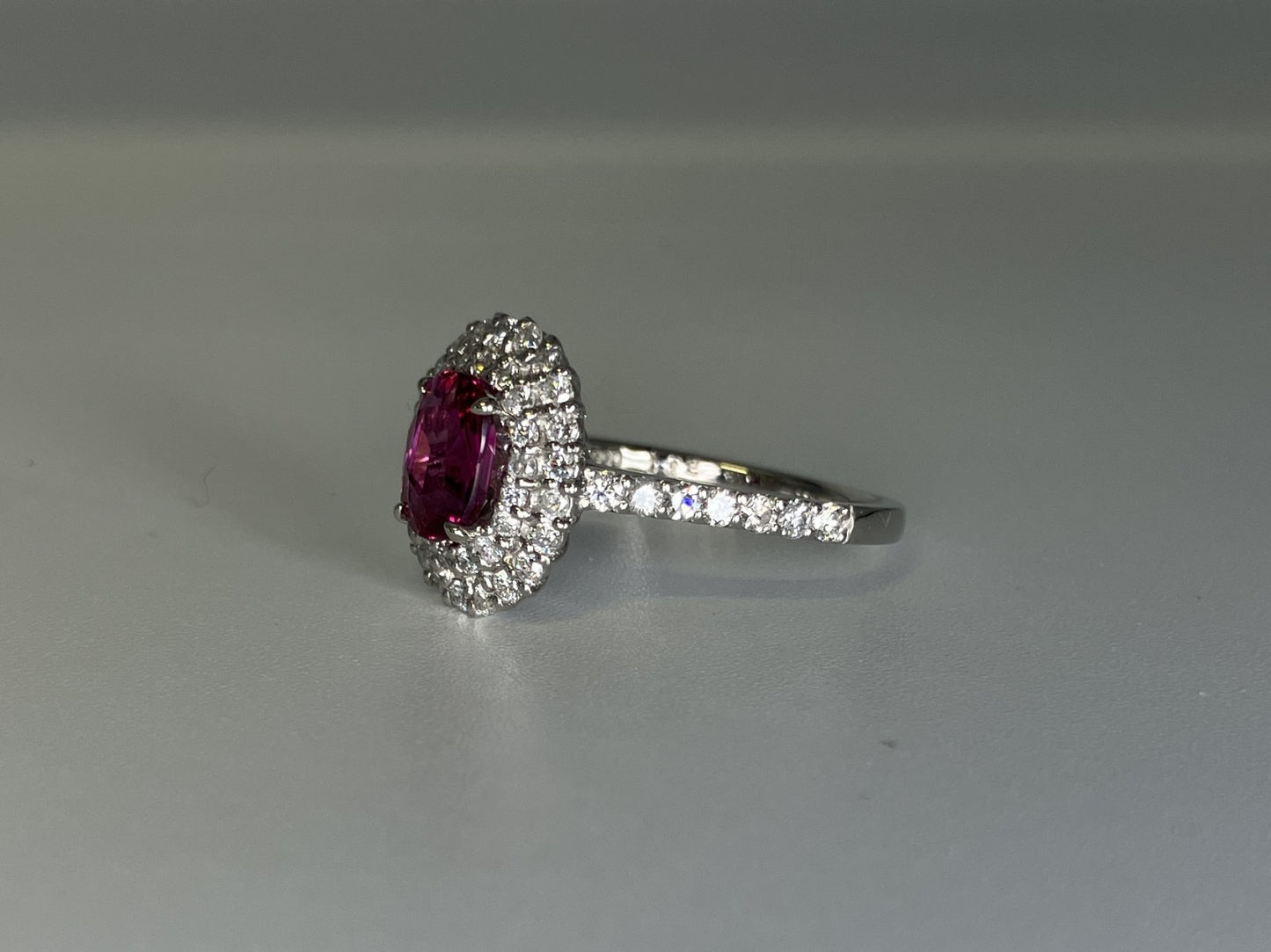 ルビー 1.02ct 非加熱 No heat GIA鑑別書 D0.72ct PT900 5.2g 指輪 （JP13号） サイズ直し無料 9292K