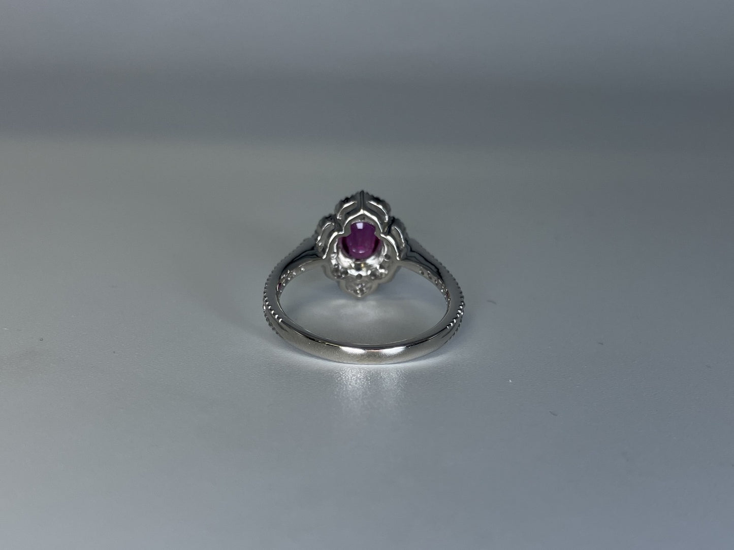 ルビー 1.07ct 非加熱 No heat GIA鑑別書 D0.45ct PT900 4.7g 指輪 （JP10号） サイズ直し無料 9315K