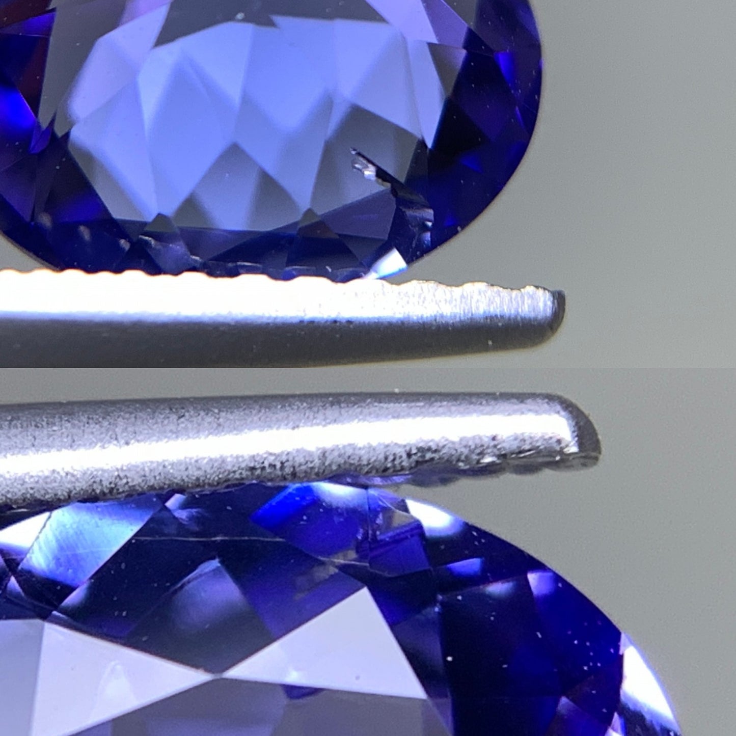 タンザナイト 天然 1.743ct 中央宝石ソーティング付き 8.89㎜×7.35㎜×4.07㎜ ルース（ 裸石 ） 5913Y