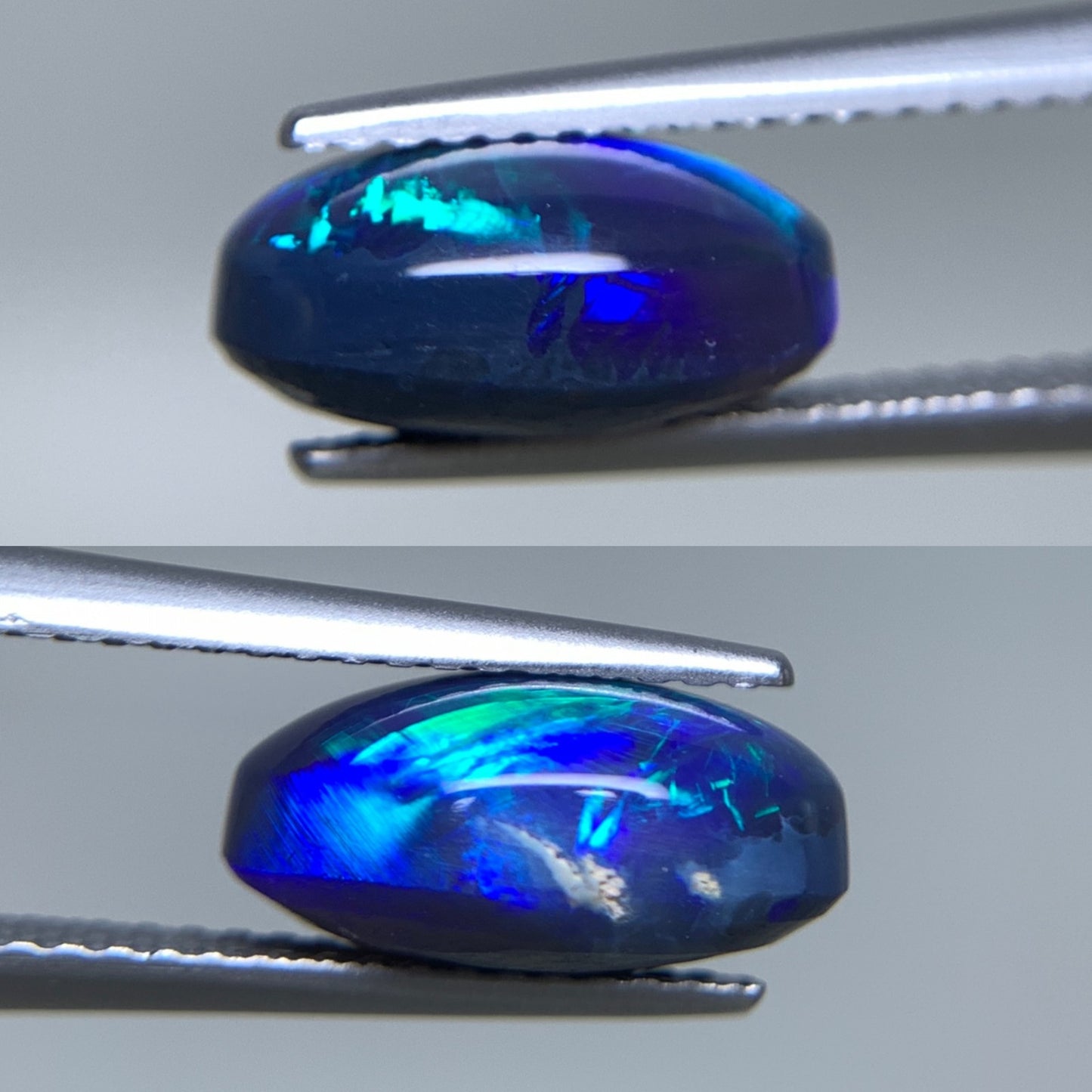 ブラックオパール 天然 3.114ct 中央宝石ソーティング付き 11.7㎜×8.0㎜×5.6㎜ ルース（ 裸石 ） 6928Y