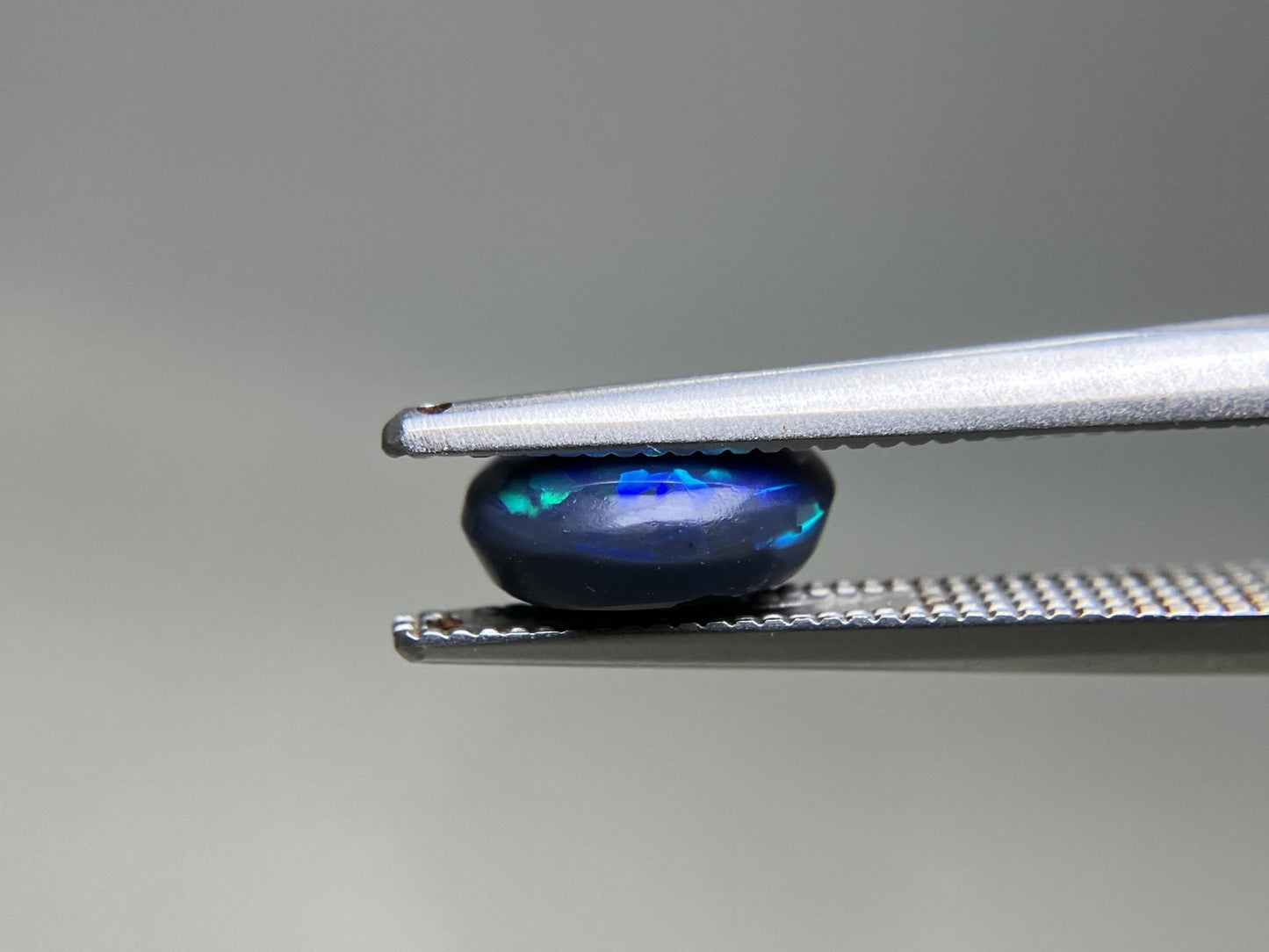 ブラックオパール 天然 1.319ct 中央宝石ソーティング付き 8.2㎜×7.0㎜×3.6㎜ ルース（ 裸石 ） 7630YY