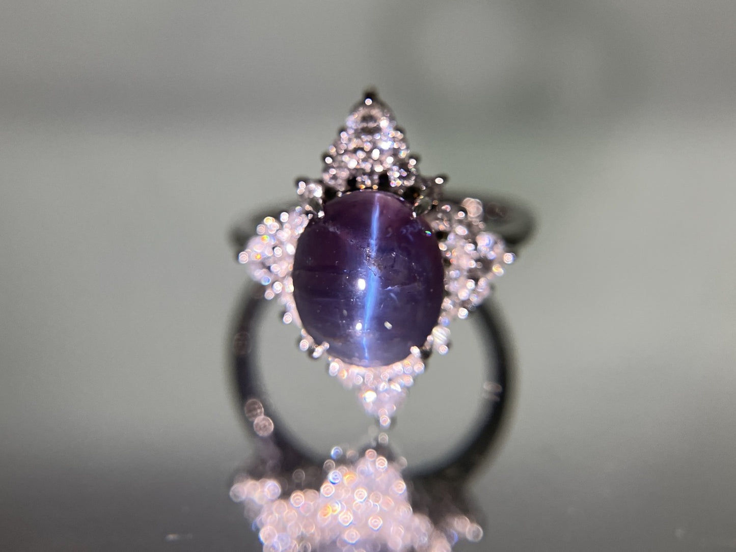 アレキサンドライトキャッツアイ 3.70ct マダガスカル産 GIA鑑別書 D0.70ct PT900 6.4g 指輪 （JP11号） サイズ直し承ります。 6681S