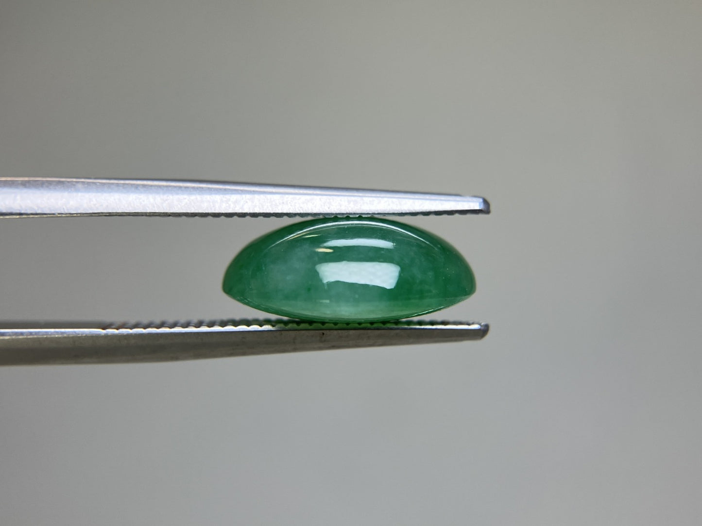ヒスイ　翡翠　天然　 5.895ct  宝石ソーティング付き  12.5㎜×10.2㎜×5.2㎜  天然 ルース（ 裸石 ） 4699YY