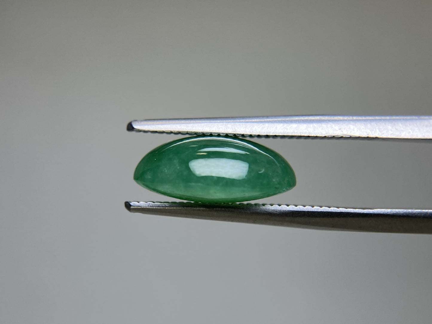 ヒスイ　翡翠　天然　 5.895ct  宝石ソーティング付き  12.5㎜×10.2㎜×5.2㎜  天然 ルース（ 裸石 ） 4699YY