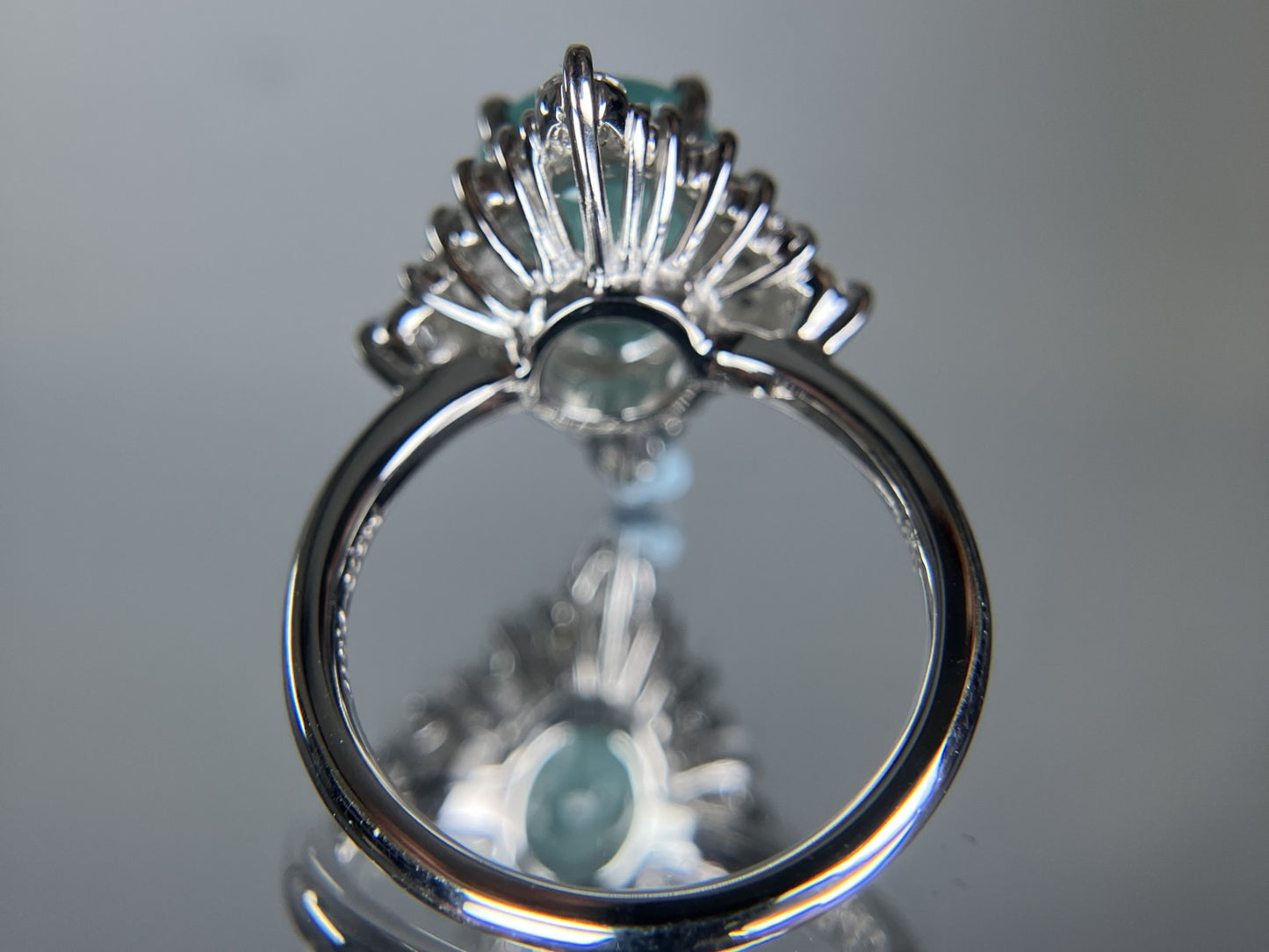 パライバトルマリン 2.512ct 中央宝石研究所鑑別書 （CGL） D0.31ct PT900 8.2g 指輪 （JP13号） サイズ直し承ります。 2268S